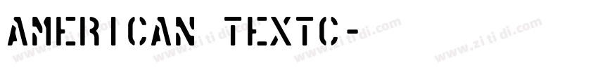 American TextC字体转换